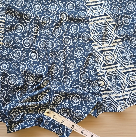 BOG Collective Print-Mix Waistless Romper Blue Size Xs - Picture 9 of 14